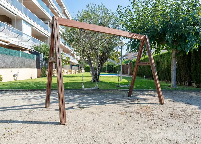 Apartamento Familiar Con Jardin Y Piscina En Salou