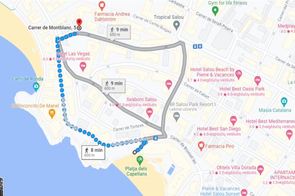 Azul 2 Bedroom In Tarragona Apartamento Salou