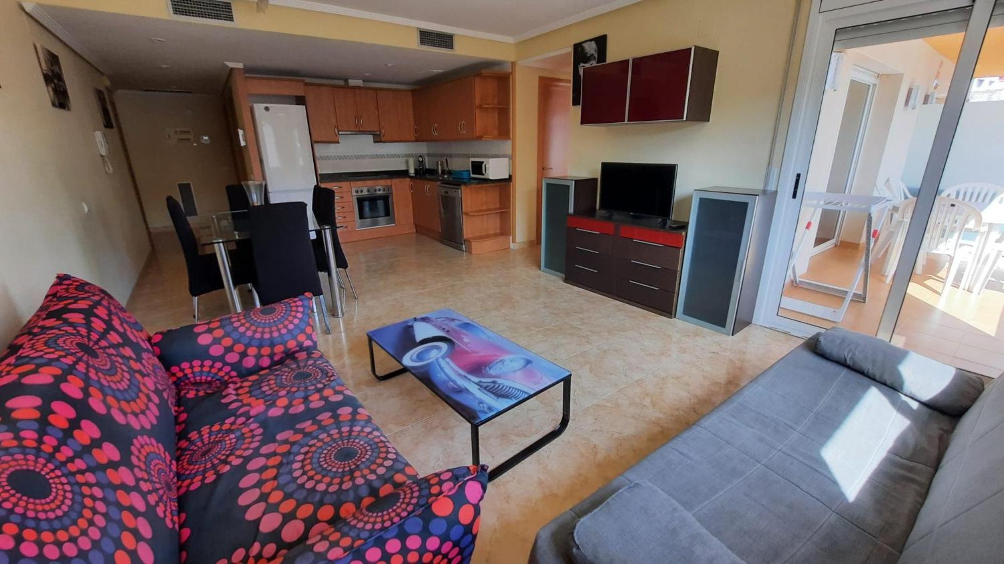 Fabuloso Apartamento Familiar Con Piscina En Salou